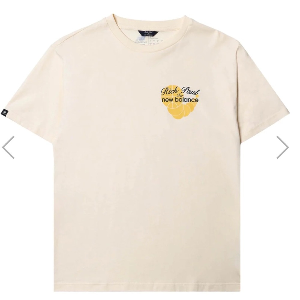 NB X Rich Paul cream tshirt NWOT